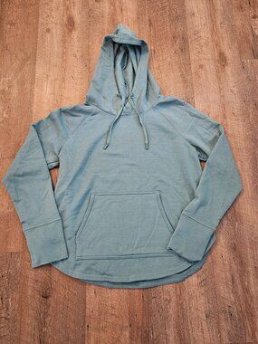DSG Women's Fleece Hoodie Sage Green Pullover Kangaroo Pocket Size Small